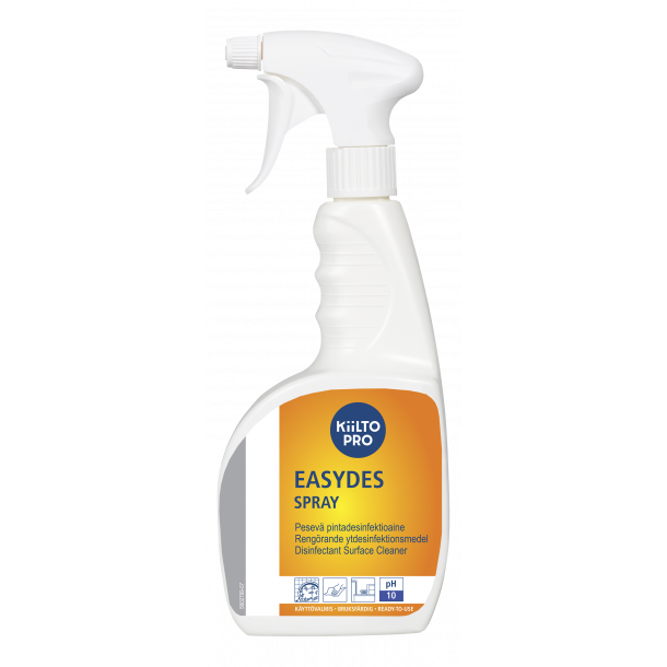 Rengring og desinfektion Kiilto Easydes Spray klar-til-brug med sprayer 750 ml