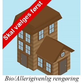 Grundpakke 76 til 125kvm - Bio/Allergivenlig Rengring