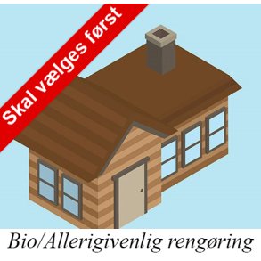 Grundpakke fra 0 til 75kvm - Bio/Allergivenlig Rengring
