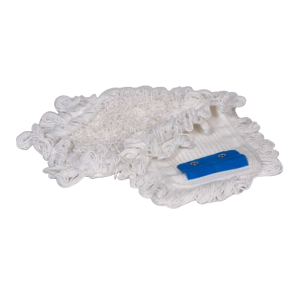 Bomuld fladmoppe 40 cm. med lommer.