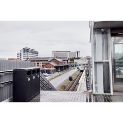 BICA Model 713 Affaldssortering 3x100 liter Sort antracit