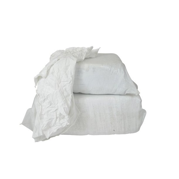 Bomuldsklude Luksus - 10kg - Hvide bomuldsklude fremstillet af kasserede tekstiler