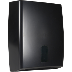 Dispenser, Classic Recycled, Midi, 12,5x31x39cm, sort, plast, alle typer hndkldeark