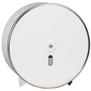 Dispenser, neutral, Midi, 12x31x31cm, 31cm, gr, rustfrit stl, til midi jumboruller