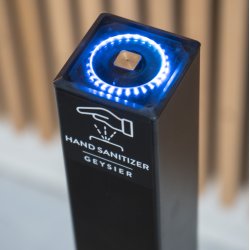 Geysier Dispenser upward spray, pakke inkl. batteri, oplader og skilt