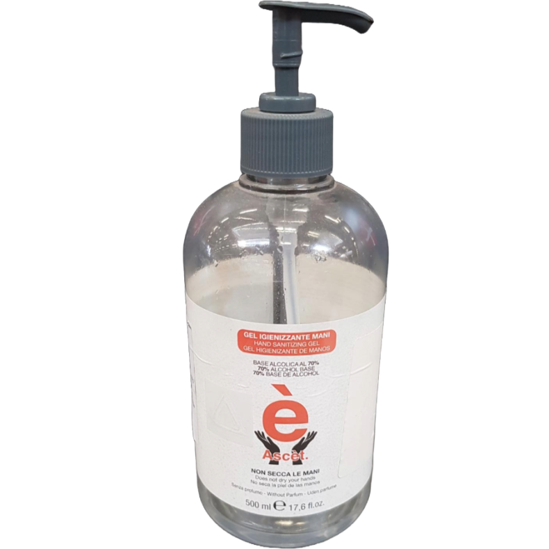 Hndsprit - Gel 500 ml. - inkl. pumpe, kun paller, 60 ks af 12 stk., 720 stk.