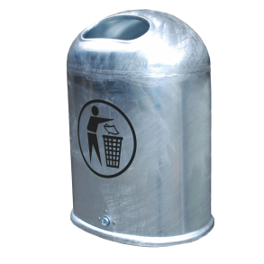 Model 5033 Affaldsbeholder udendrs 45 liter Galvaniseret