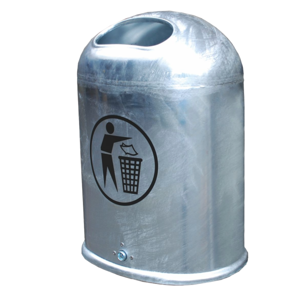 Model 5033 Affaldsbeholder udendrs 45 liter Galvaniseret