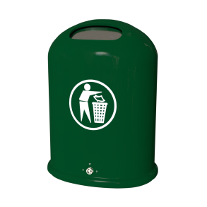 Model 5034 Affaldsbeholder udendrs 45 liter Med fjederklap Grn