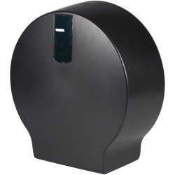 Dispenser, Classic Recycled, Midi, 12x34x36cm, 33,5cm, sort, plast, til midi jumboruller, restrullefunktion