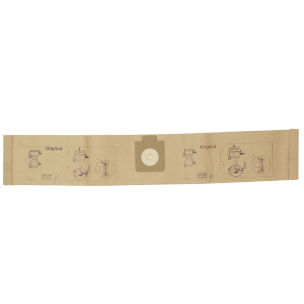 Stvsugerposer, Nilfisk, GD930, VP930, brun, papir, 1-rums, 15 l, 10 stk.