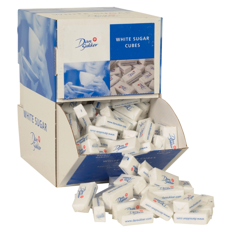 Sukker, Dansukker, hugget, 4,4 gr/pk, 227 stk  2 stk/pk