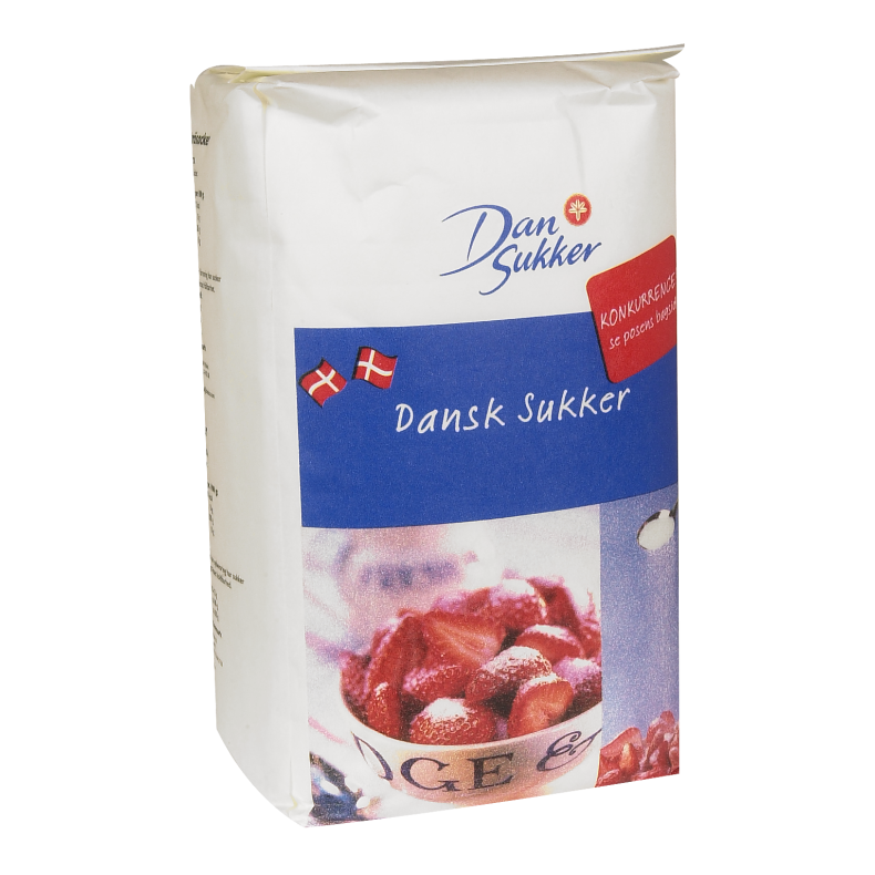 Sukker, Dansukker, stdt, 6pk af 2 kg.