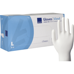 Handske, Classic, L, klar, vinyl, pudderfri, 100 stk.