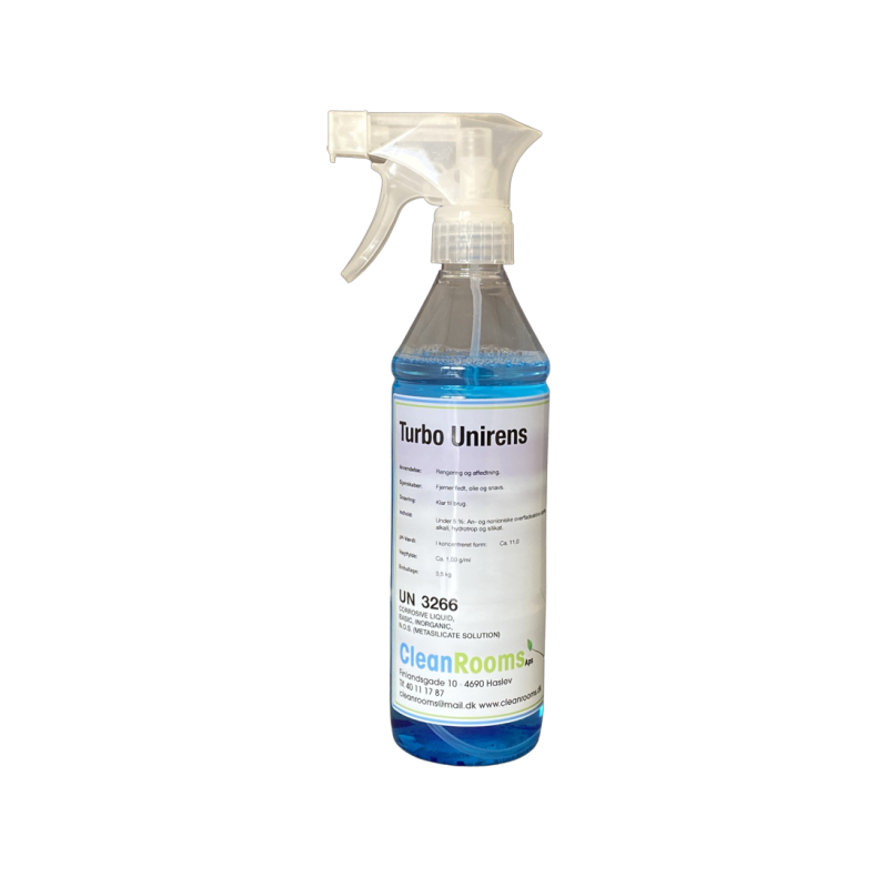 Universalrengring Turbo Unirens Cleanrooms 500 ml