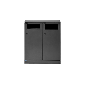 BICA Model 712 Affaldssortering 2x100 liter Sort antracit