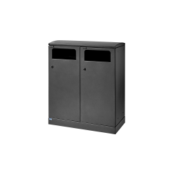 BICA Model 712 Affaldssortering 2x100 liter Sort antracit