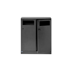 BICA Model 712 Affaldssortering 2x100 liter Sort antracit