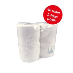 Toiletpapir Go clean hvid