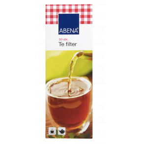 Tefilter, hvid, papir, lang, 23,3 cm, 50Stk.