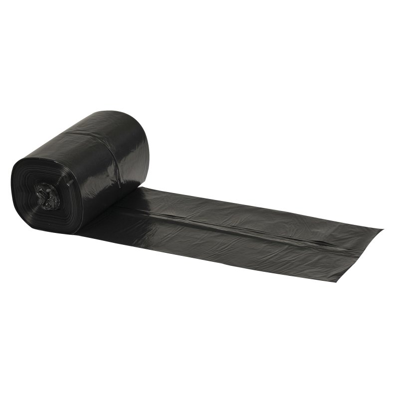 Sæk, Poly-Line RE3, 35 l, sort, LLDPE/RE3, 50x70cm, med stjernebund