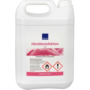 Hnddesinfektion, GEL 5000 ml, 85% ethanol, dunk uden pumpe