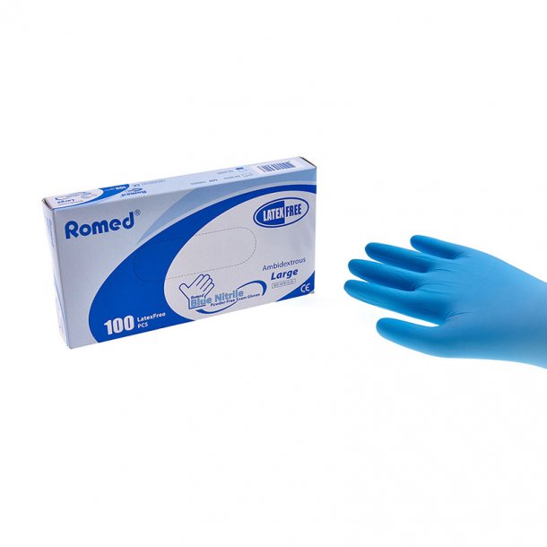 Nitril handsker blå Str. - Handsker - Cleanrooms
